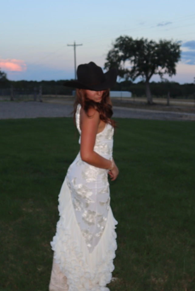 RENT MyTheresa Rotate Bridal Floral Appplique Maxi Dress