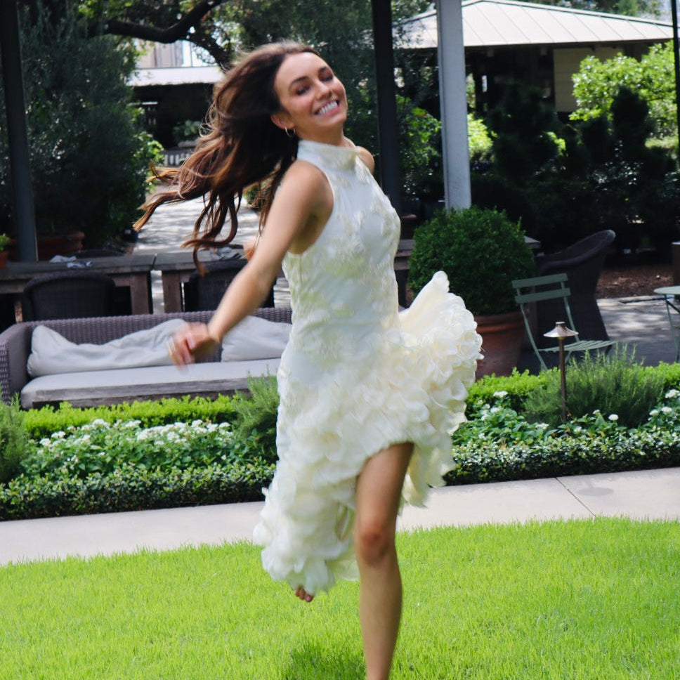 RENT MyTheresa Rotate Bridal Floral Appplique Maxi Dress