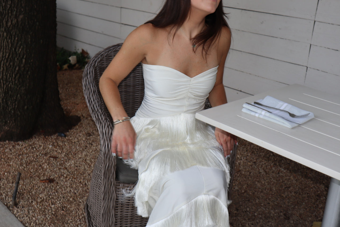 RENT House of Harlow X Revolve Hera Fringe Maxi Dress