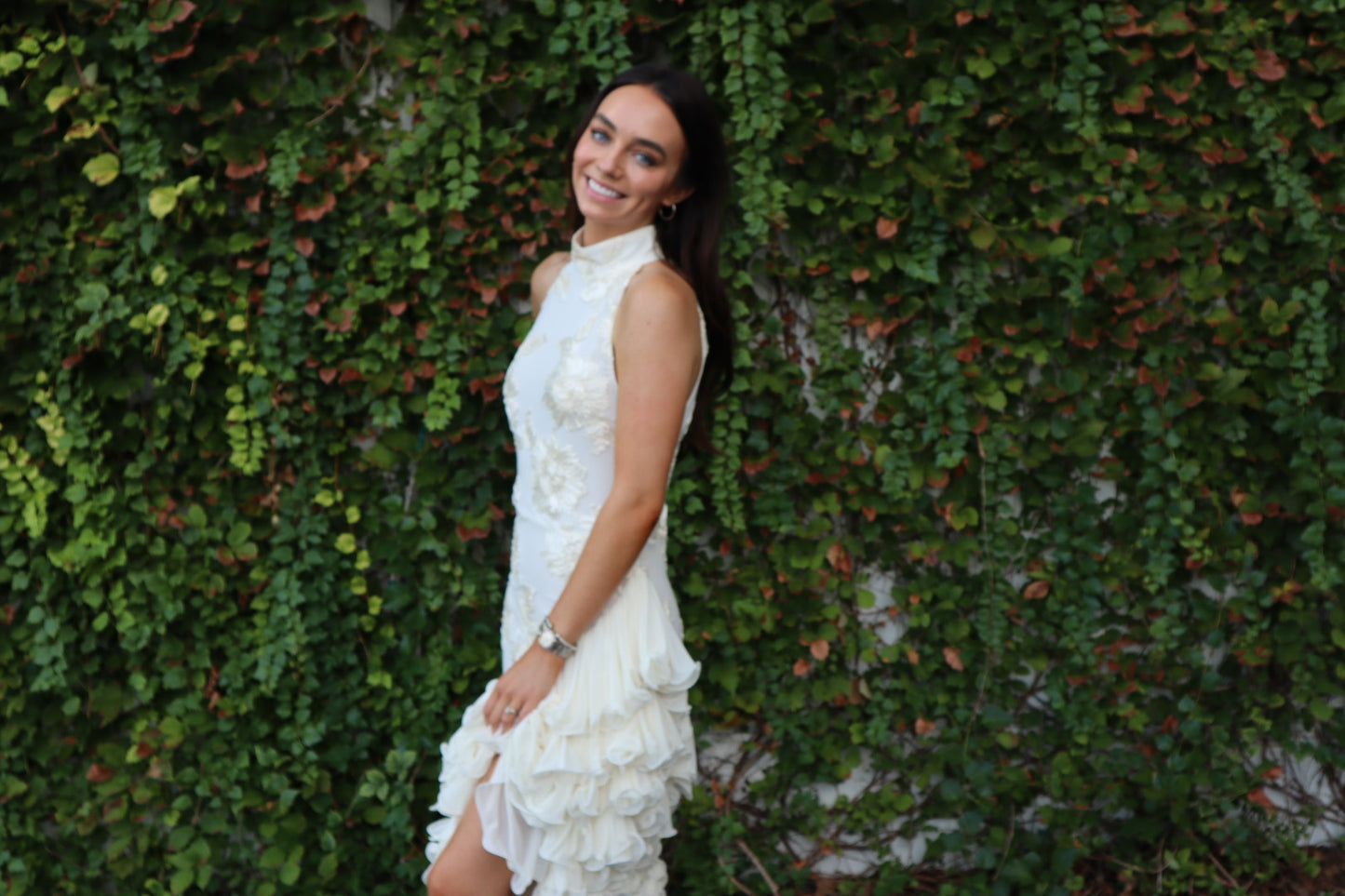 RENT MyTheresa Rotate Bridal Floral Appplique Maxi Dress