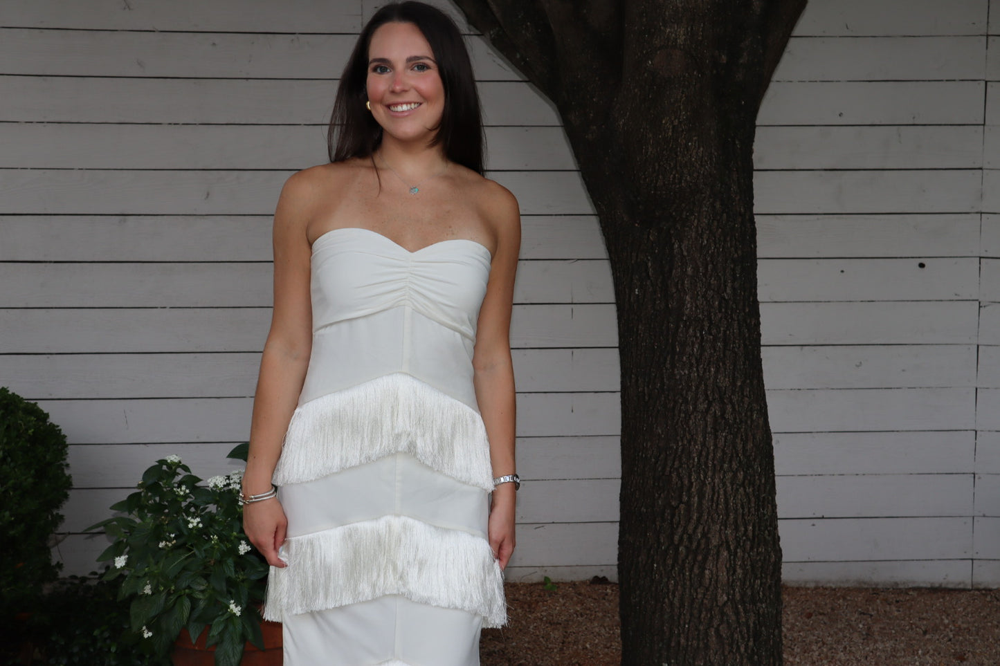RENT House of Harlow X Revolve Hera Fringe Maxi Dress