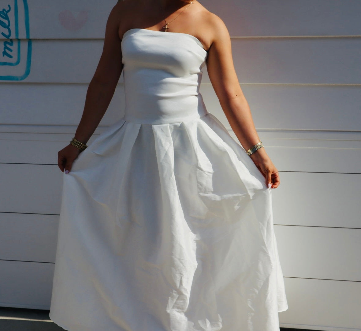 MORE TO COME Cambria Strapless Dress