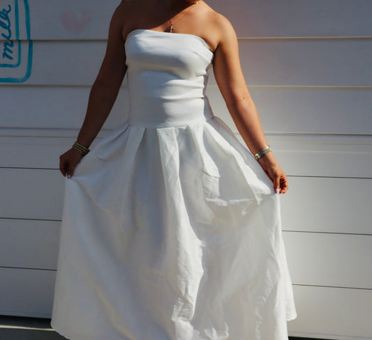 MORE TO COME Cambria Strapless Dress