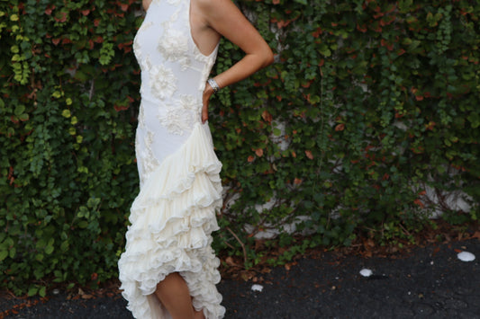 RENT MyTheresa Rotate Bridal Floral Appplique Maxi Dress