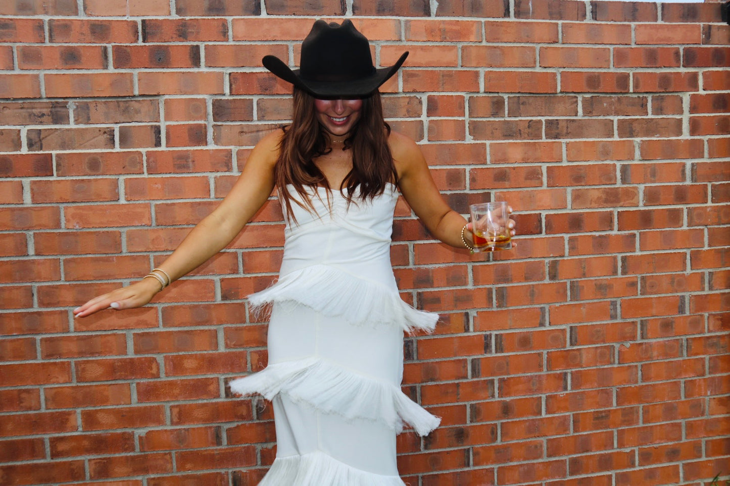 RENT House of Harlow X Revolve Hera Fringe Maxi Dress