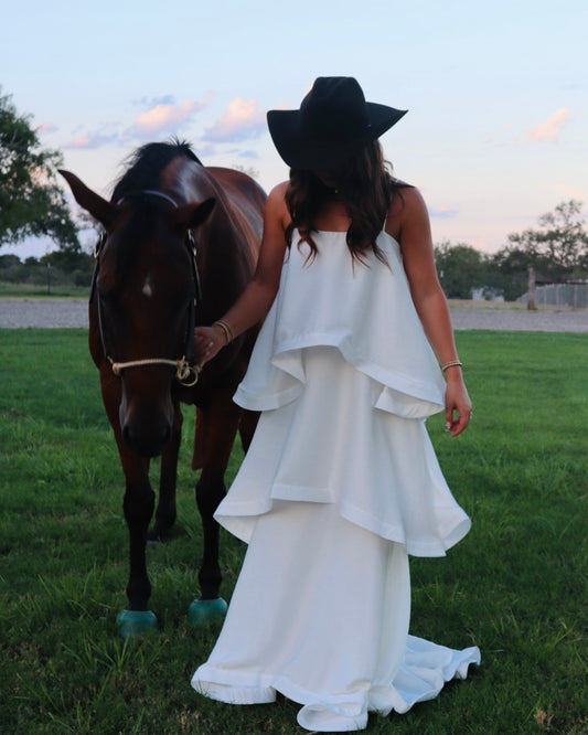 RENT Elliatt Tilly Tiered Maxi Dress